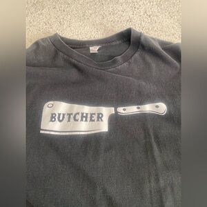 The Butcher Shirt XXL Black Old and Worn Vintage